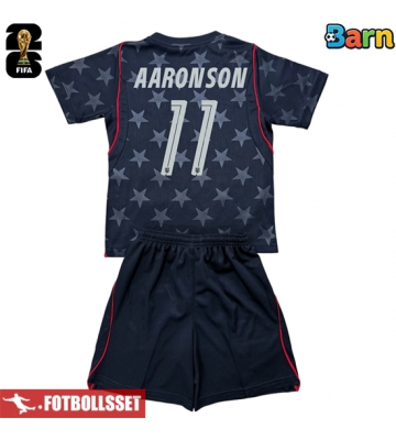 Förenta stater Brenden Aaronson #11 Bortatröja Barn VM 2026 Kortärmad (+ Korta byxor)